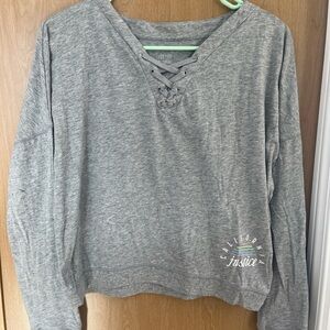 Girls Justice Active Long Sleeve Grey Laced Long Sleeve California Justice 14/16